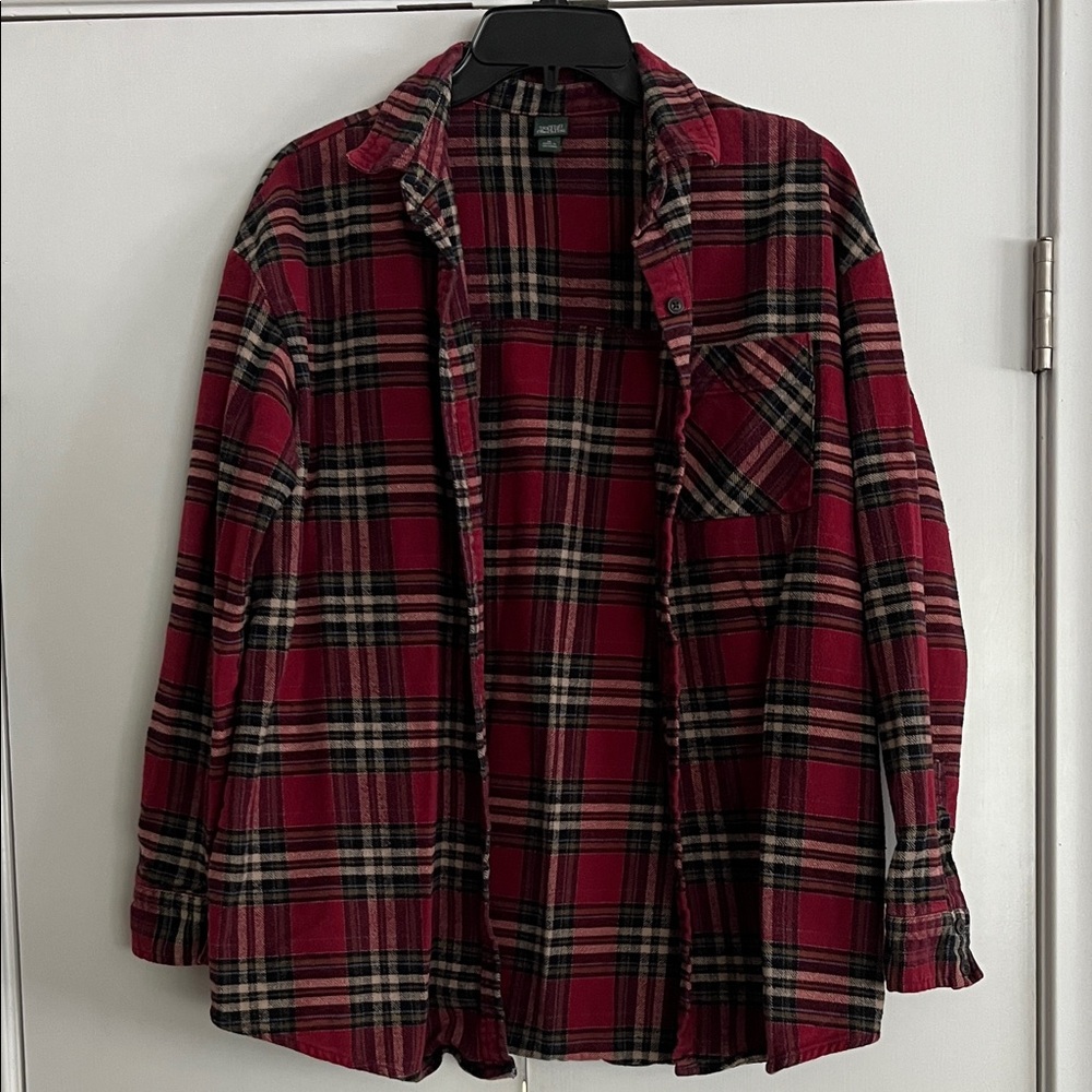 Wild Fable Red Plaid Button Down Shirt